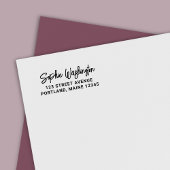 Fett Brush Script Name-Rücksendeadresse Permastempel