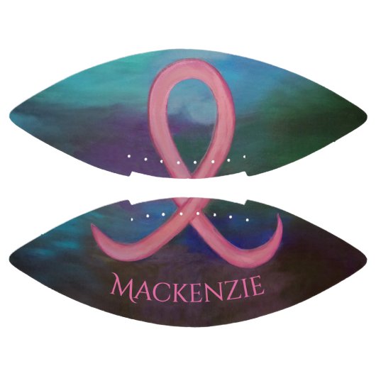 Fett Brustkrebs Bewusstsein Pink Ribbon Abstrakt Football (Paneele)