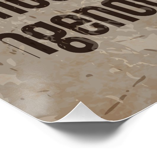 Fett Buch und Kaffee-Angebot Poster (Ecke)