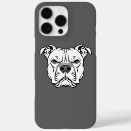 Fett Bulldog-Gesicht-Illustration iPhone 16 Pro Max Hülle
