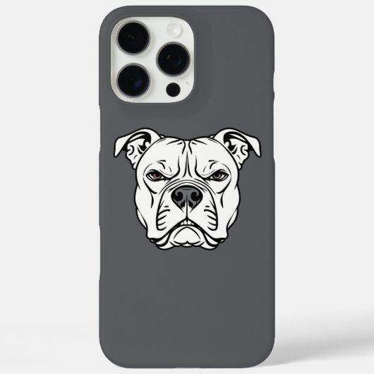 Fett Bulldog-Gesicht-Illustration Case-Mate iPhone Hülle (Rückseite)