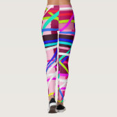 Fett bunt gestreift leggings (Rückseite)