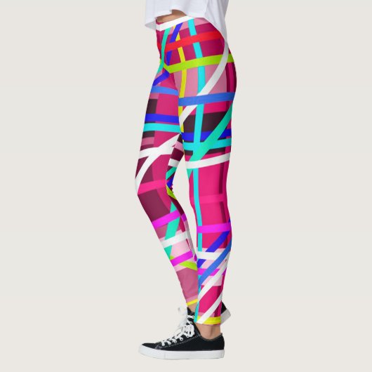 Fett bunt gestreift leggings (Links)