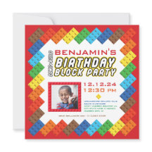 Fett bunte Bricks Gebäude Blocks Geburtstag