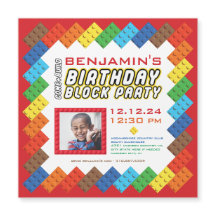 Fett bunte Bricks Gebäude Blocks Geburtstag