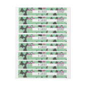 Fett Cactus Pflanze Greenerity Wedding Logo Rundum-Adressaufkleber (Bogen)