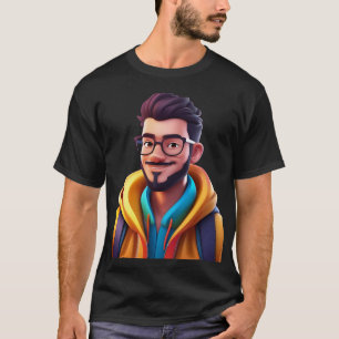 Fett Cartoon Themen Männer T-Shirt