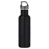 Fett Cat Cat Lover Sportflaschen Edelstahlflasche (Rückseite)