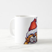 Fett Cat Christmas Kaffeetasse (Vorderseite Links)
