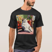 Fett Cat Funny nicht stören T-Shirt (Vorderseite)