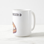 Fett-Cat-Mem-Pixelkunst Kaffeetasse (VorderseiteRechts)