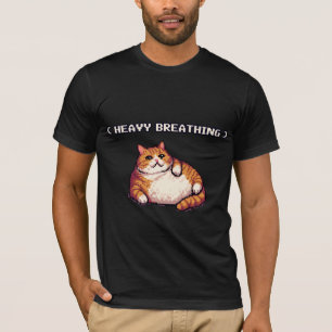 Fett-Cat-Mem-Pixelkunst T-Shirt
