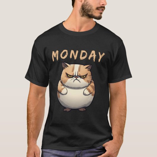 Fett-Cat-Montag T-Shirt (Vorderseite)