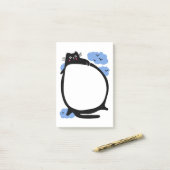 Fett Cat Notepad Post-it Klebezettel (Auf Schreibtisch)