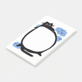 Fett Cat Notepad Post-it Klebezettel (angewinkelt)
