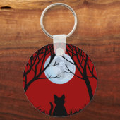 Fett Cat Schlüsselanhänger Black Cat Geschenke Hau (Vorderseite)