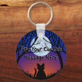 Fett Cat Schlüsselanhänger Personalisiert Cat Art  (Vorderseite)