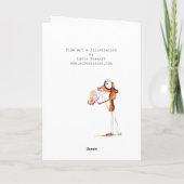 Fett Cat Weihnachtskarte Feiertagskarte (Rückseite)