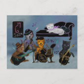 Fett Cats Jam Postkarte (Vorderseite)