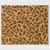 Fett Cheetah Print Wrapping Paper Geschenkpapier (Flach)