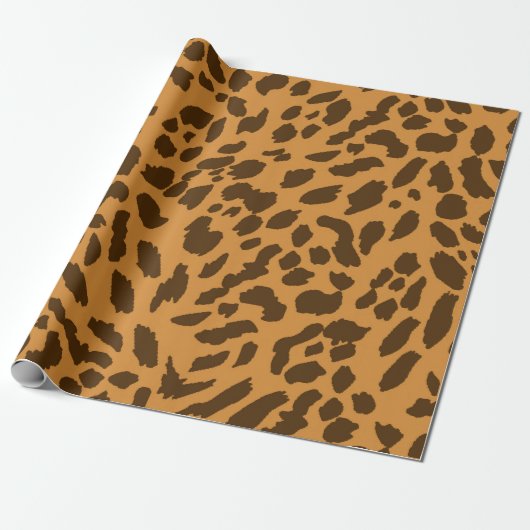 Fett Cheetah Print Wrapping Paper Geschenkpapier (Ungerollt)
