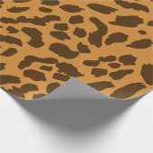 Fett Cheetah Print Wrapping Paper Geschenkpapier (Ecke)