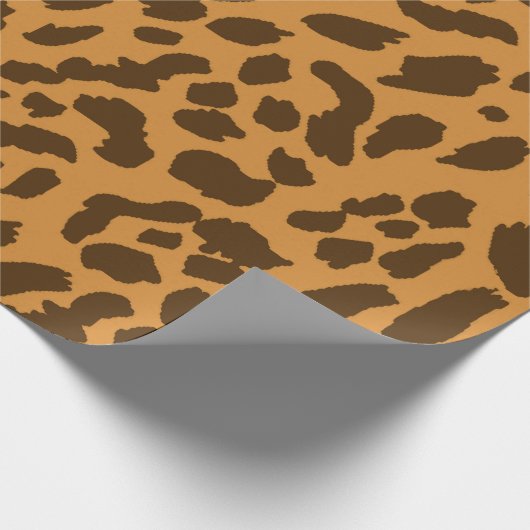 Fett Cheetah Print Wrapping Paper Geschenkpapier (Ecke)