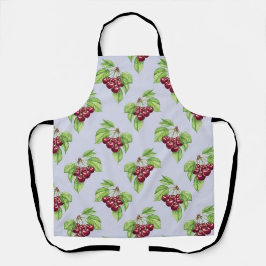 Fett Cherry auf Zweigen von Natasha Us Schürze (Vorderseite)