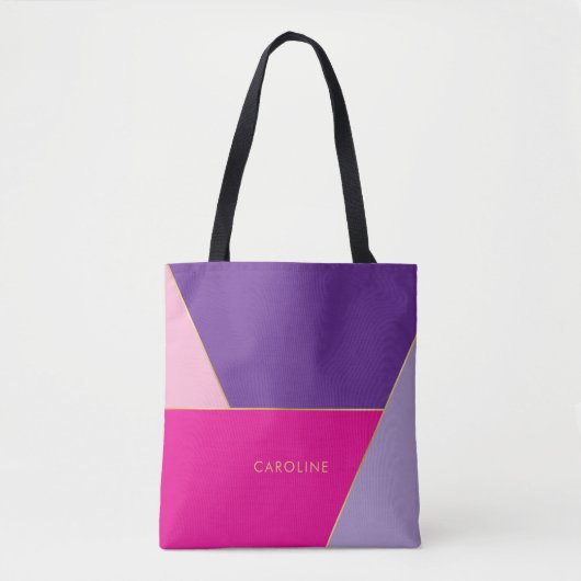 Fett Chic Stilvoll farbiges Stripmuster Tasche (Vorderseite)