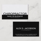 fett CHIROPRACTOR Visitenkarte (Vorne/Hinten)
