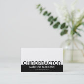 fett CHIROPRACTOR Visitenkarte (Stehend Vorderseite)