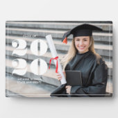 Fett "Class of 2023" Personalisierter Abschluss Fotoplatte (Vorderseite)