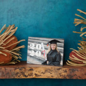 Fett "Class of 2023" Personalisierter Abschluss Fotoplatte (Seite)