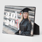 Fett "Class of 2023" Personalisierter Abschluss Fotoplatte (Seite)