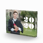 Fett "Class of 2025" Personalisierter Abschluss Fotoblock (Rechts)