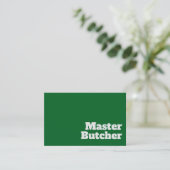 Fett & Clear Buttons Visitenkarte (Stehend Vorderseite)