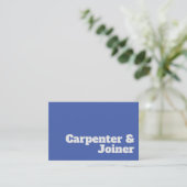 Fett & Clear Carpenter & Joiner Design Visitenkarte (Stehend Vorderseite)