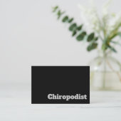 Fett & Clear Chiropodist Design Visitenkarte (Stehend Vorderseite)