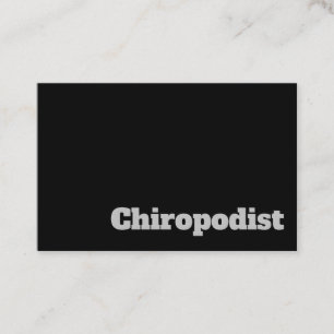 Fett & Clear Chiropodist Design Visitenkarte