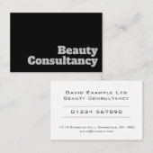 Fett & Clear Design - Beauty Consulting Visitenkarte (Vorne/Hinten)