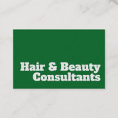 Fett & Clear Design - Hair & Beauty Consultants Visitenkarte (Vorderseite)