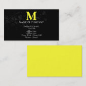 Fett Color Monogram Modern Designer Style Visitenkarte (Vorne/Hinten)