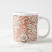 Fett Coral Lace-Effect Jumbo Keramik Tasse (Rechts)