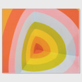 Fett Corner Bullseye Wrapping Paper Geschenkpapier (Flach)