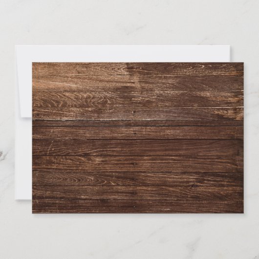 Fett Country Sunflower Script | Horizontal Save The Date (Rückseite)