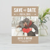 Fett & Crafty speichern Datumskarten Save The Date (Stehend Vorderseite)