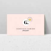 Fett Creative Monogram Logo Pink Social Media Visitenkarte