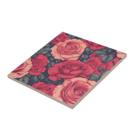 Fett dekorative Rose Fliesen für Küchenwände