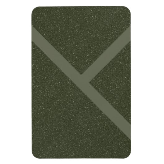 Fett diagonal Stripe Magnet - Moss Grüner Minimali (Vertikal)