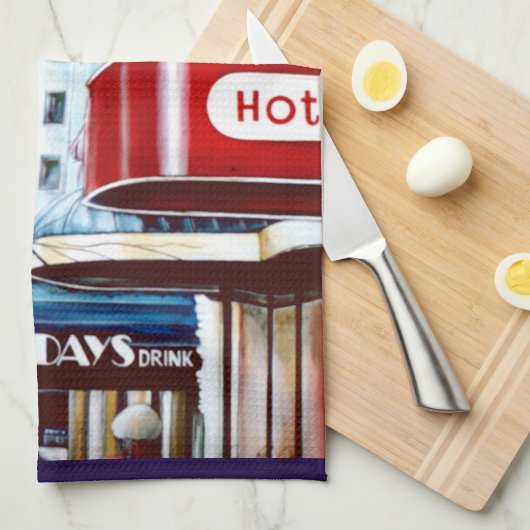 Fett Dienstag-Abend Geschirrtuch (Viertel Falte)